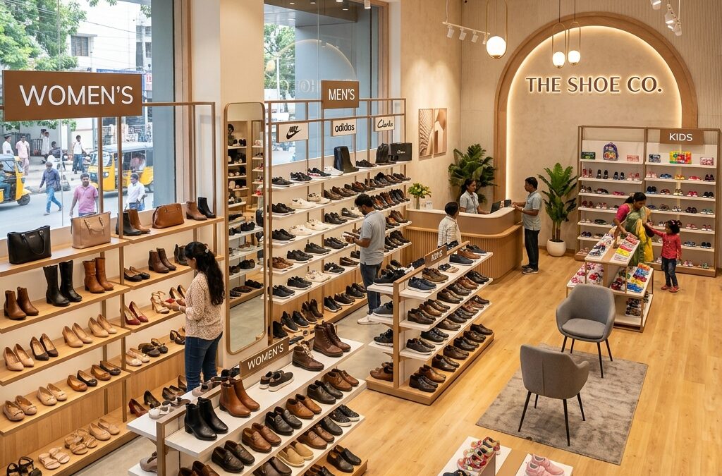 Best affordable footwear shop in Chennai store interior Shoe Stop