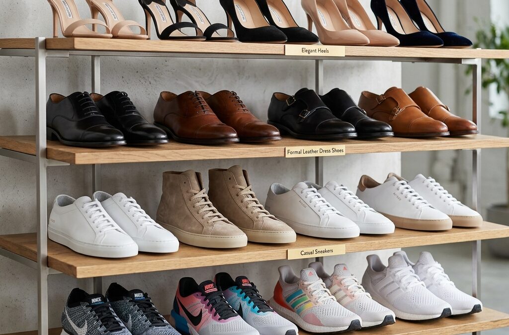 How to choose the right footwear for all occasions shoe display