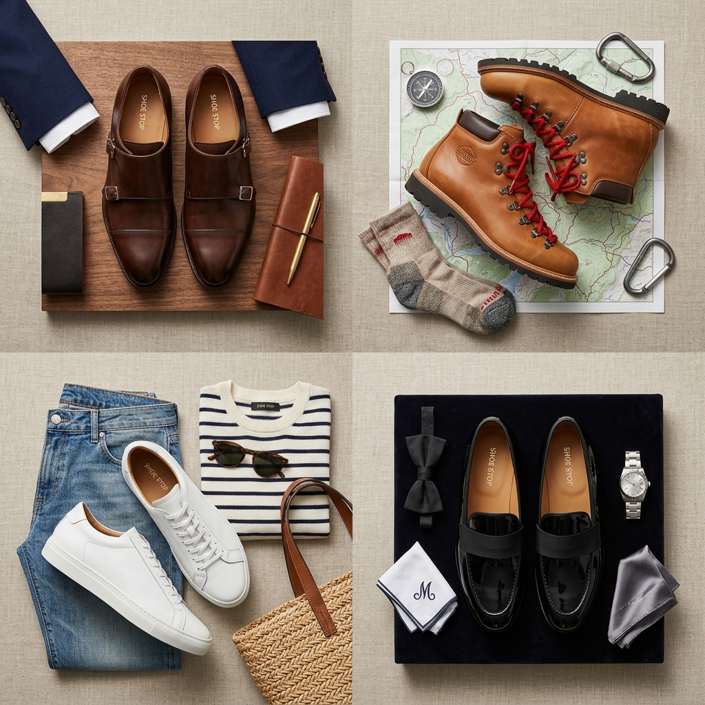 Footwear styling guide for work casual outdoor and formal occasions